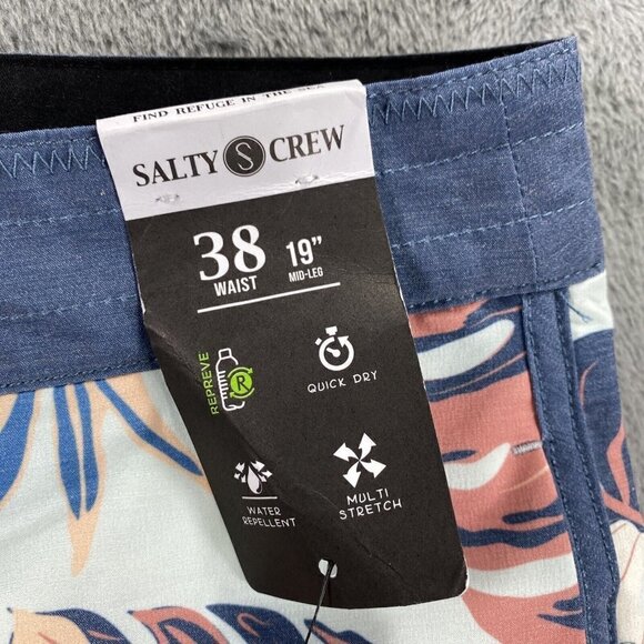 Salty Crew Men's Breaker Board Shorts - Sea Foam, Size 38, Swimwear - Picture 4 of 4